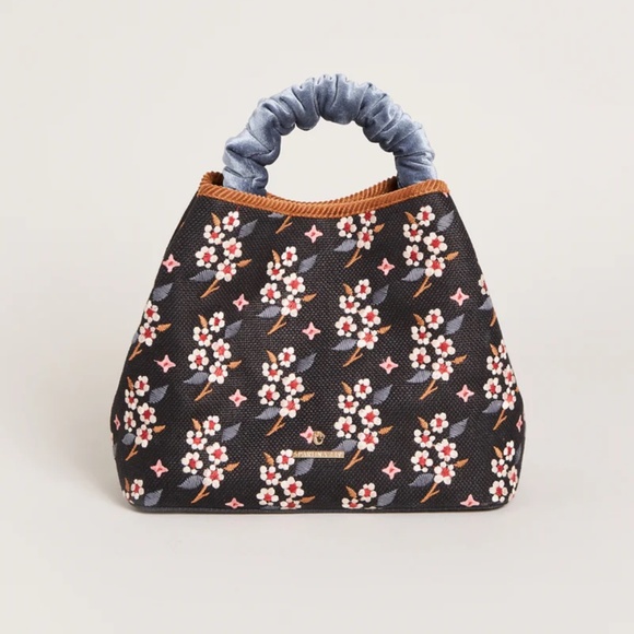 Spartina 449 Velvet Top Handle Bucket/ Shoulder/ Crossbody Bag - Picture 13 of 13